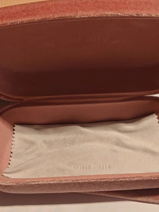 Miu Miu Women Sunglasses 54YS Brown Tinted Gold Frame - Picture 10 of 10